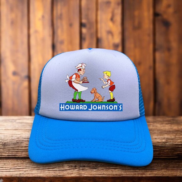 Unbranded Other - Defunct Howard Johnson Mens Trucker Hat Blue Snapback Motor Lodge Baseball Cap